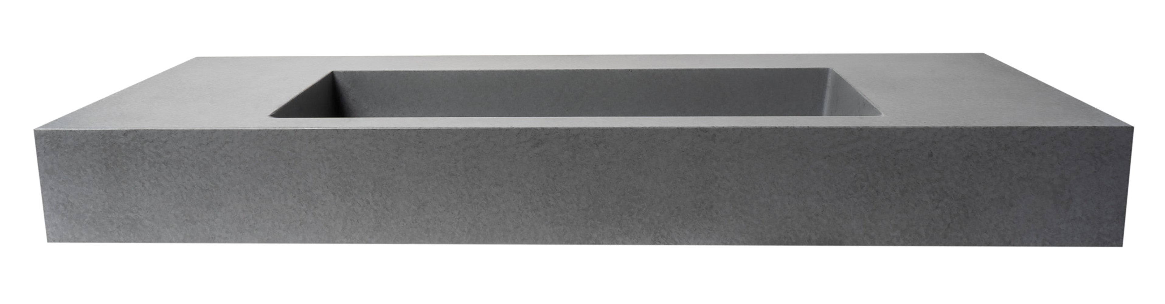 ALFI ABCO48R 48" Solid Concrete Rectangular Countertop Sink