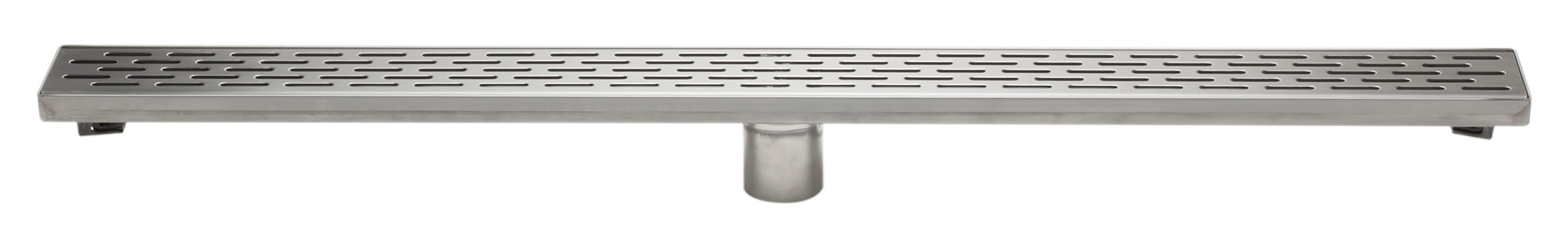 ALFI ABLD36C 36" Modern Stainless Steel Linear Shower Drain with Groove Holes