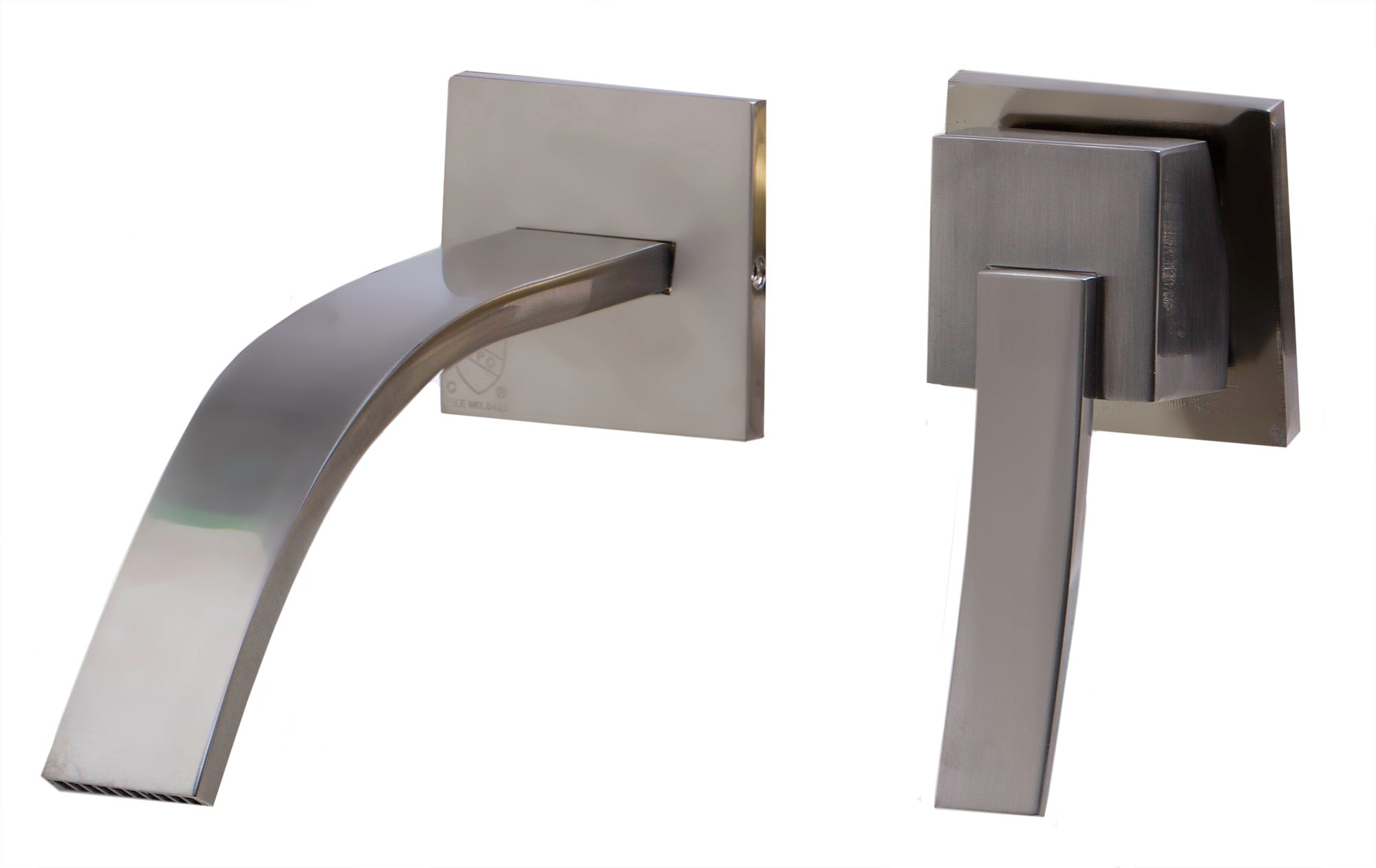 ALFI AB1256-BN Brushed Nickel Single Lever Wallmount Bathroom Faucet