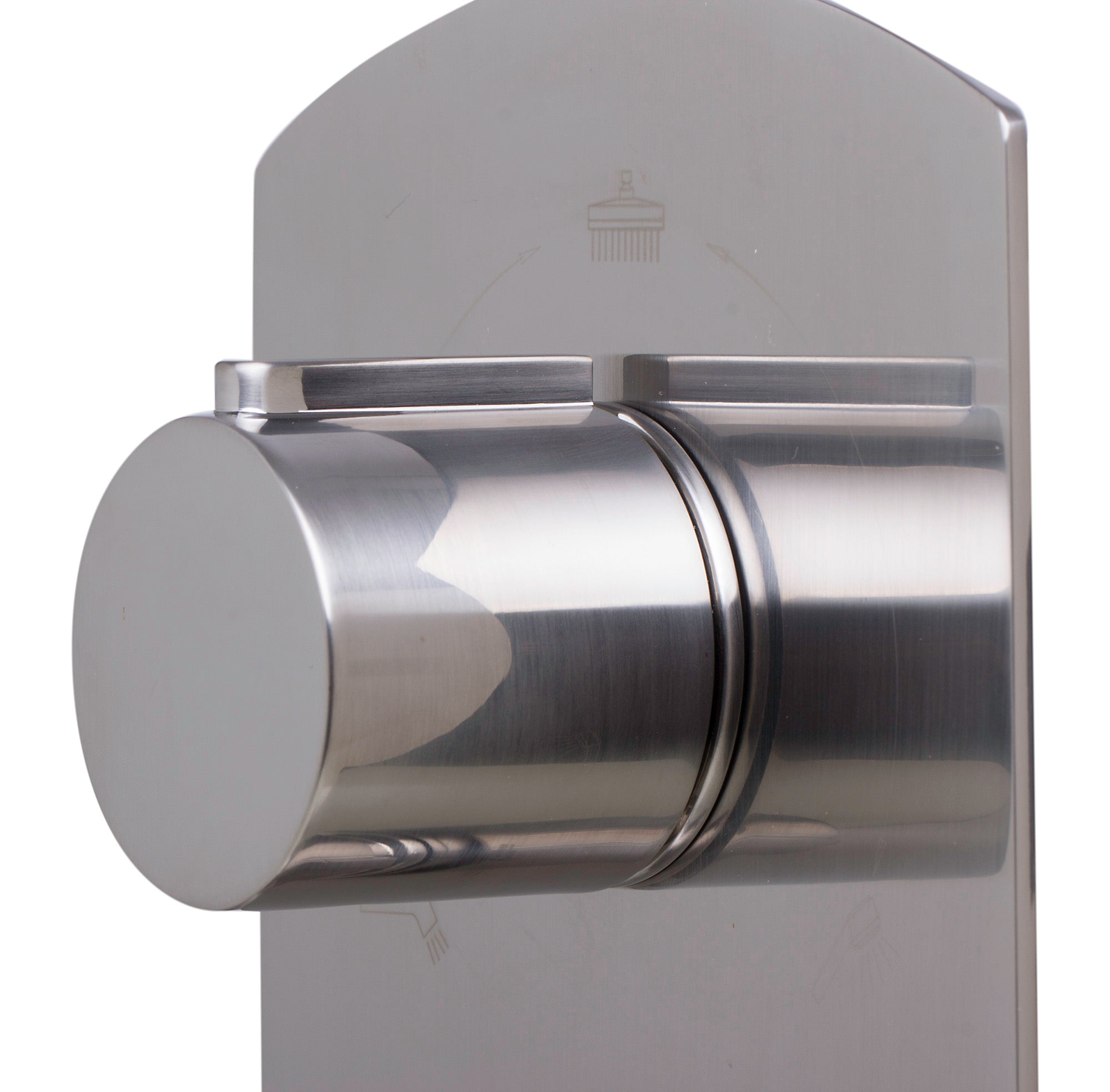 ALFI AB4001-BN Brushed Nickel Concealed 3-Way Thermostatic Valve Shower Mixer Round Knobs