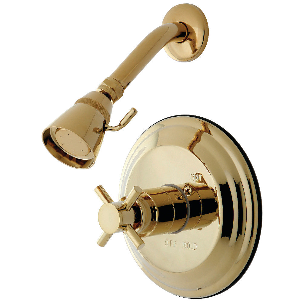 Kingston Brass KB2632DXSO Concord Single-Handle Pressure Balanced Shower Faucet, Polished Brass