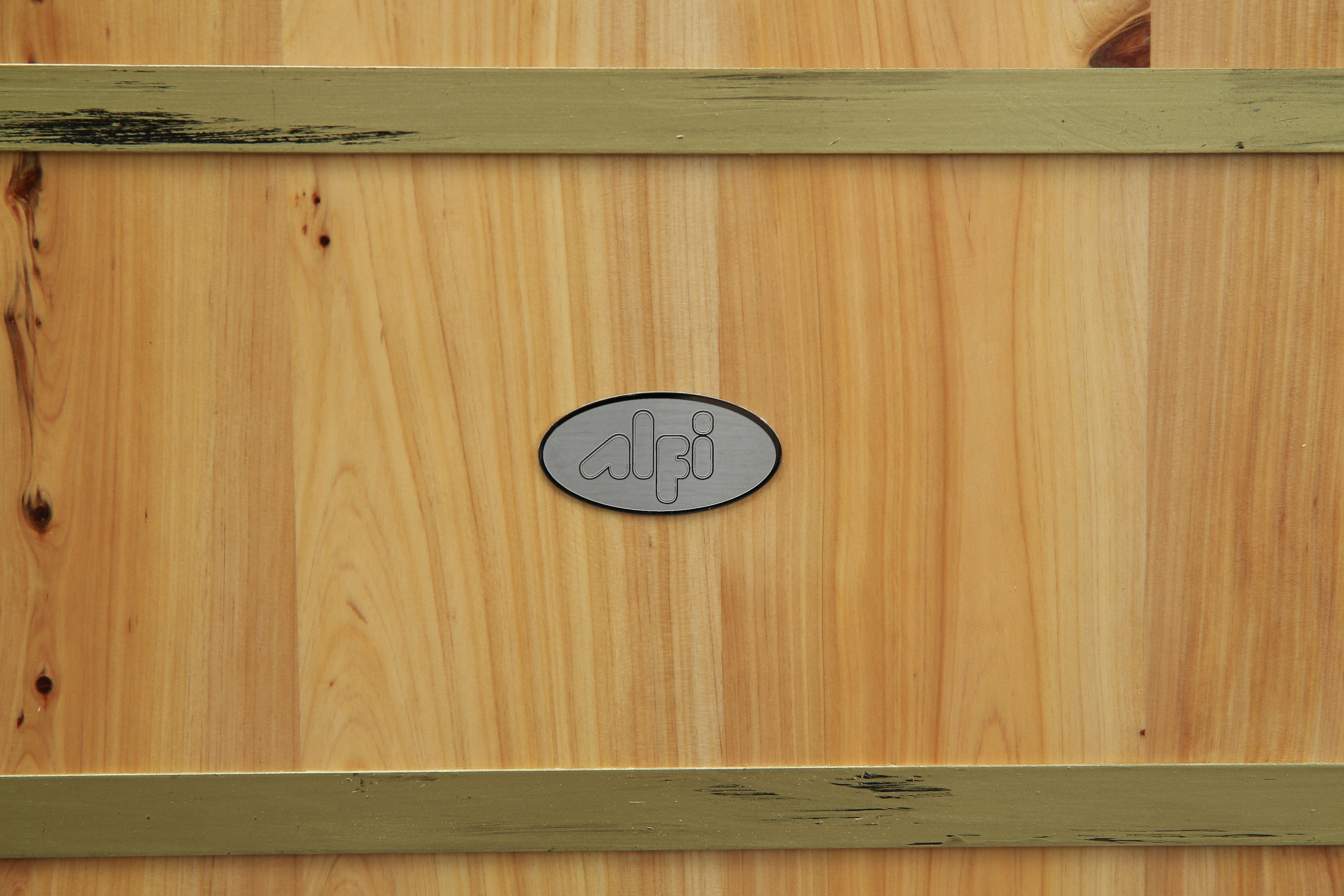 ALFI AB1136 61" Free Standing Cedar Wooden Bathtub with Chrome Tub Filler