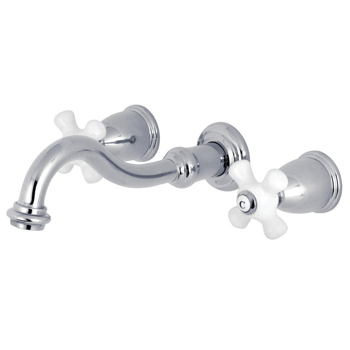 Kingston Brass KS3021PX Restoration Two-Handle Wall Mount Roman Tub Faucet, Polished Chrome