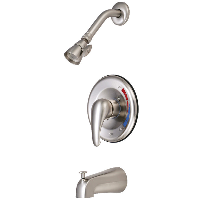 Kingston Brass KB658 Chatham Single-Handle Pressure Balanced Tub and Shower Faucet, Brushed Nickel