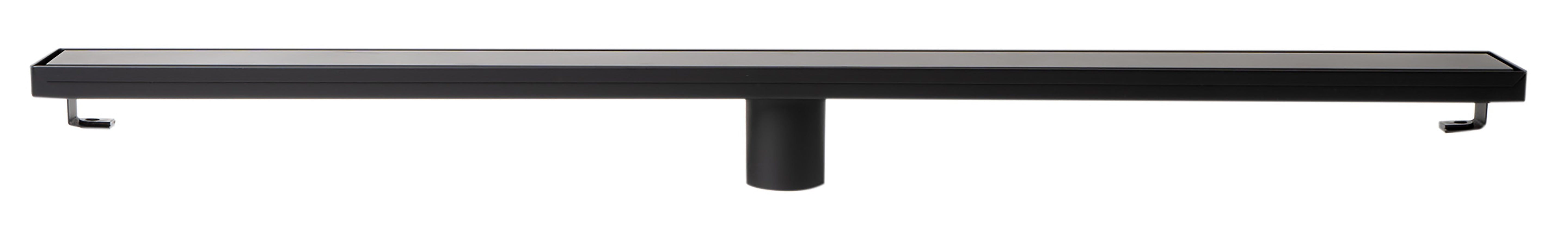 ALFI ABLD36B-BM 36" Black Matte Stainless Steel Linear Shower Drain with Solid Cover