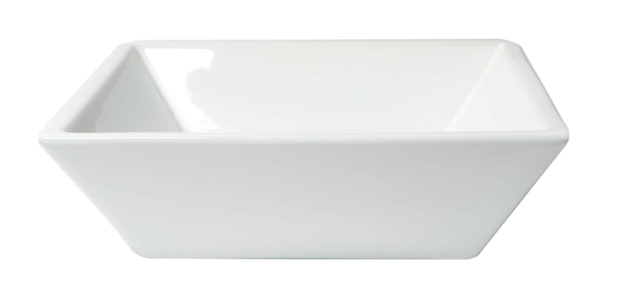 ALFI ABC912 White 17" Square Above Mount Ceramic Sink