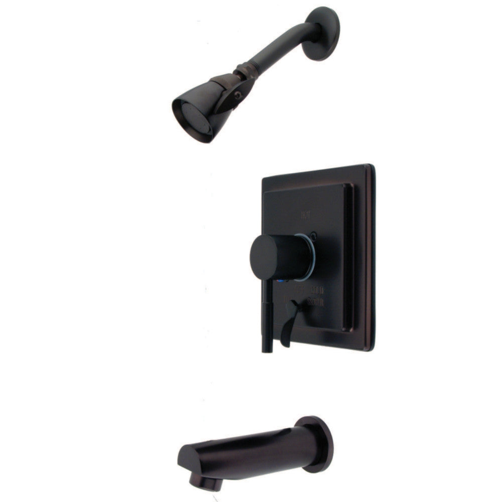 Kingston Brass KB86550DL Concord Single-Handle Pressure Balanced Tub and Shower Faucet, Oil Rubbed Bronze