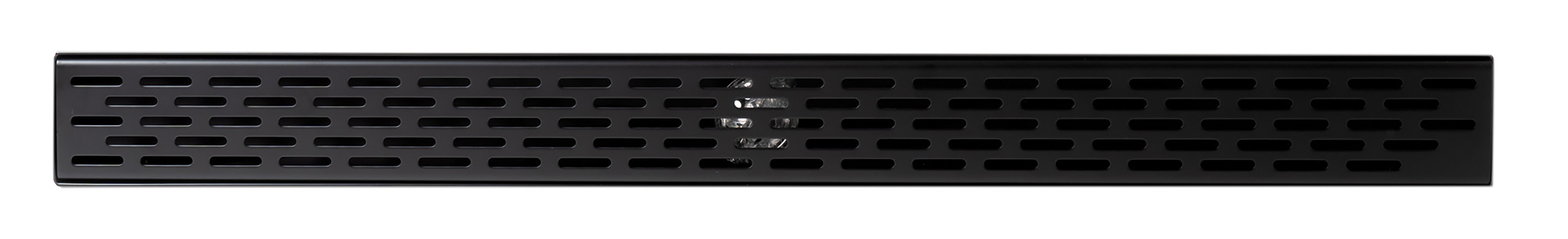 ALFI ABLD32C-BM 32" Black Matte Stainless Steel Linear Shower Drain with Groove Holes