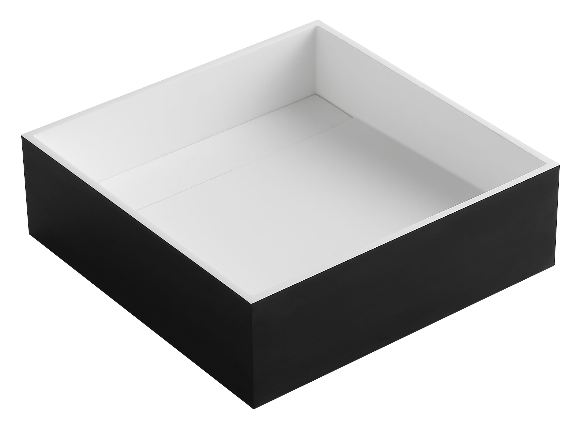 ALFI ABRS14SBM Black Matte 14" Square Solid Surface Resin Sink