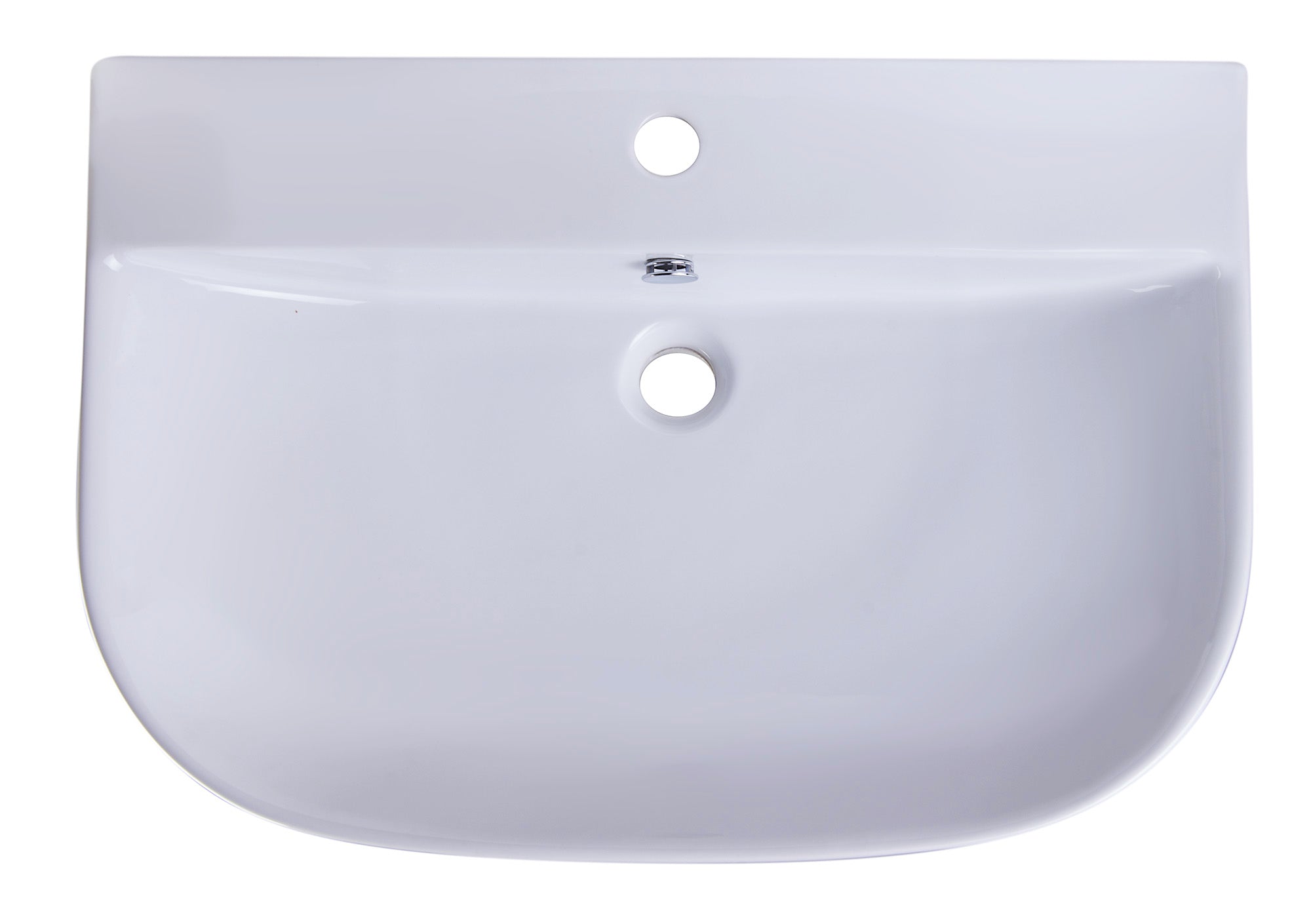 ALFI AB112  28" White D-Bowl Porcelain Wall Mounted Bath Sink
