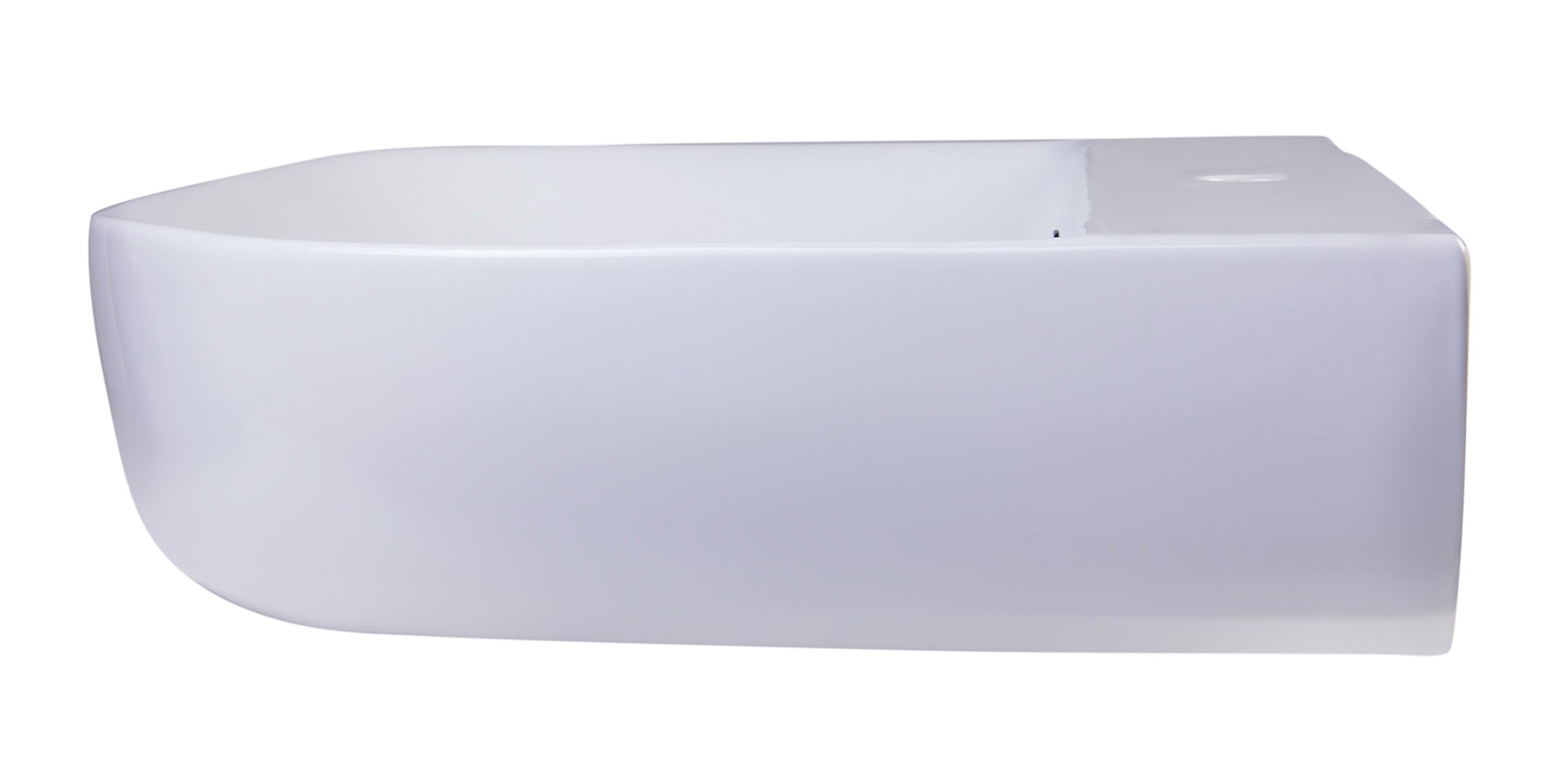ALFI AB112  28" White D-Bowl Porcelain Wall Mounted Bath Sink
