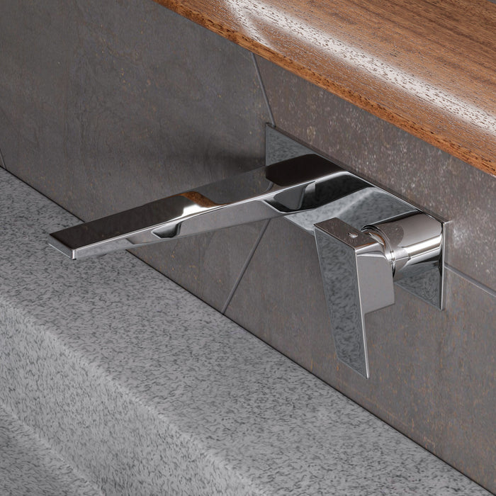 ALFI AB1472-PC Polished Chrome Wall Mounted Bathroom Faucet