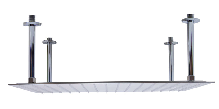 ALFI RAIN24S-BSS 24" Square Brushed Solid Stainless Steel Ultra Thin Rain Shower Head