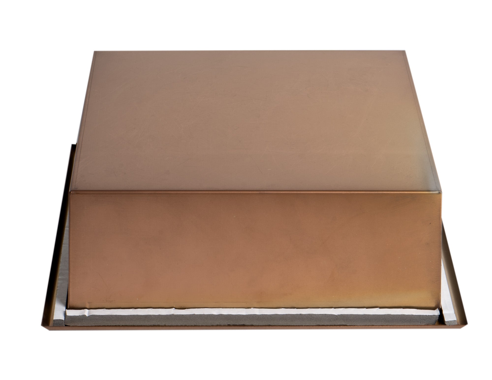 ALFI ABNP1212-BC 12" x 12" Brushed Copper PVD Stainless Steel Square Single Shelf Shower Niche