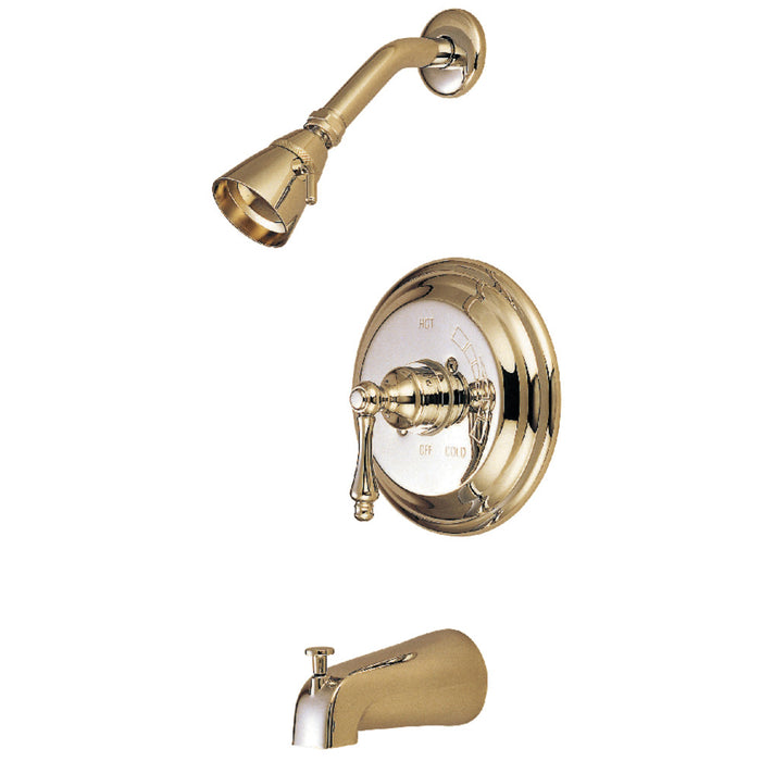 Kingston Brass KB3632ALT Vintage Single-Handle Pressure Balanced Tub and Shower Faucet, Trim Only, Polished Brass