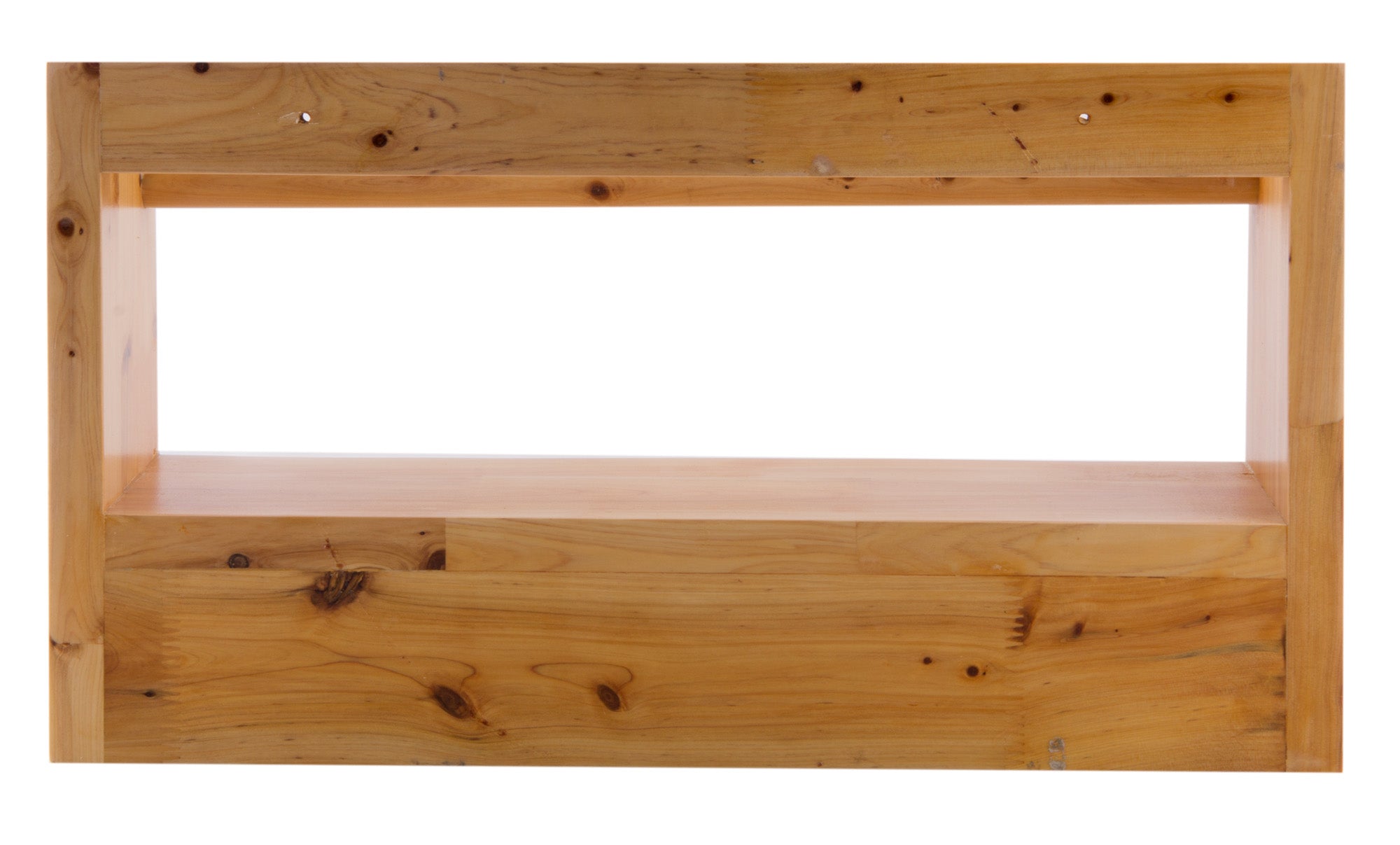 ALFI AB5508 18" Wall Mounted Wooden Shelf & Hooks Bathroom Accessory