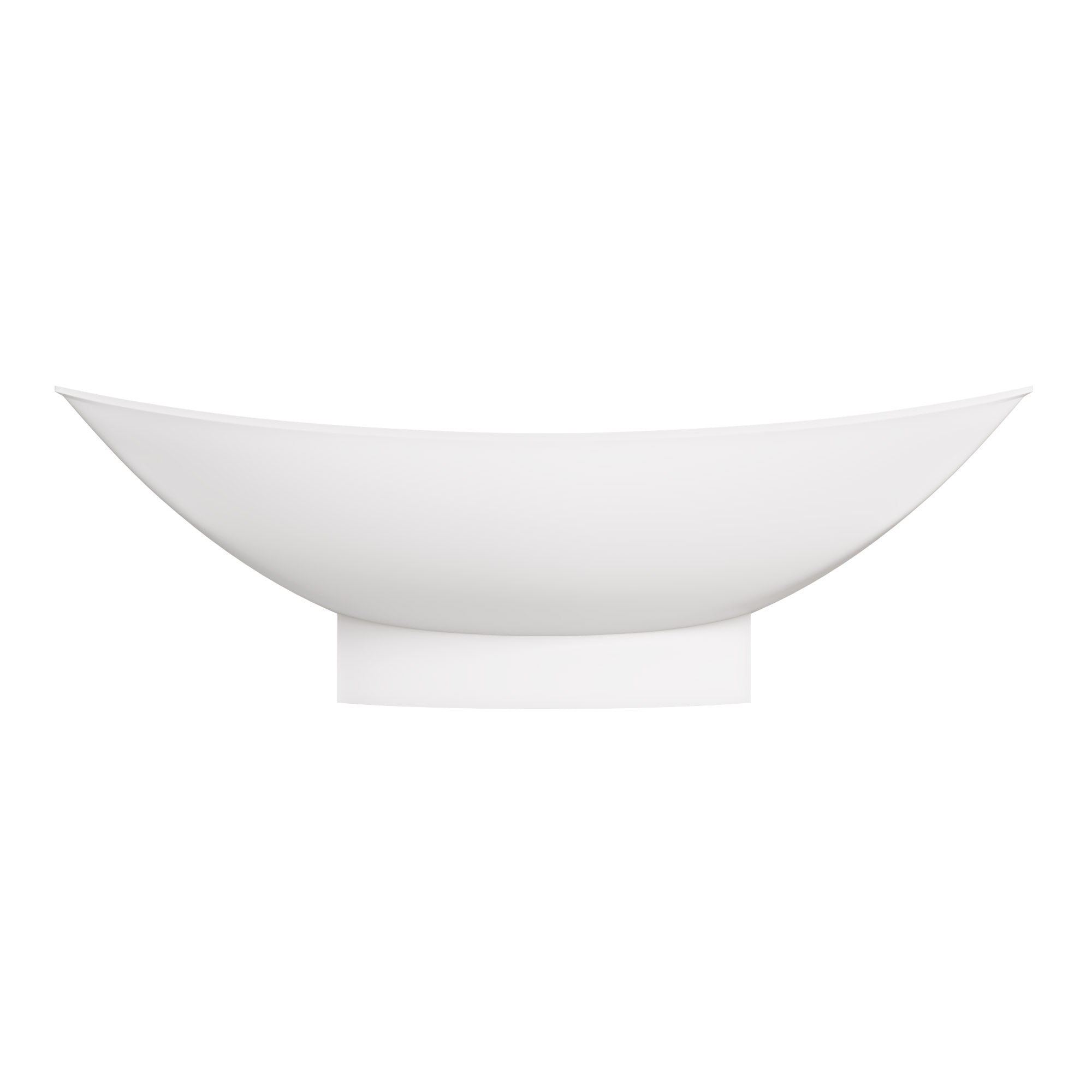 ALFI AB9991 White Matte 71" Solid Surface Resin Free Standing Hammock Style Bathtub