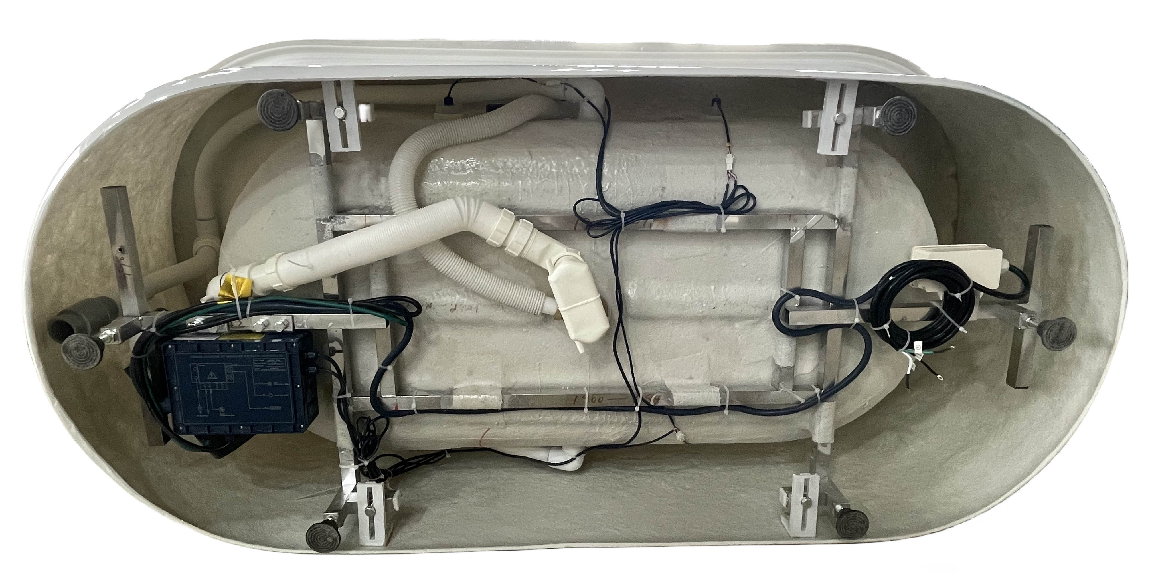 EAGO AM1900  74" White Free Standing Air Bubble Bathtub