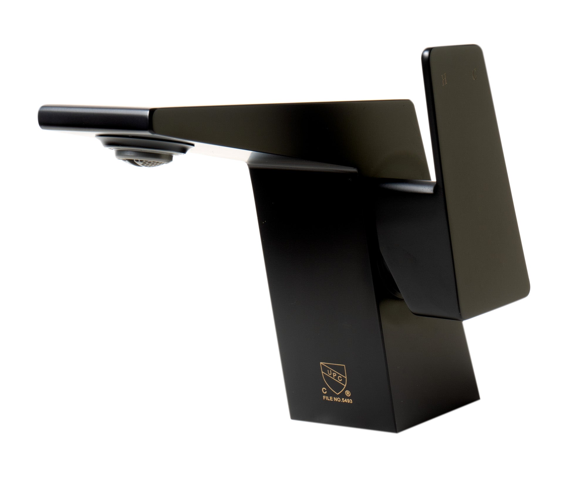 ALFI AB1470-BM Black Matte Single Hole Bathroom Faucet