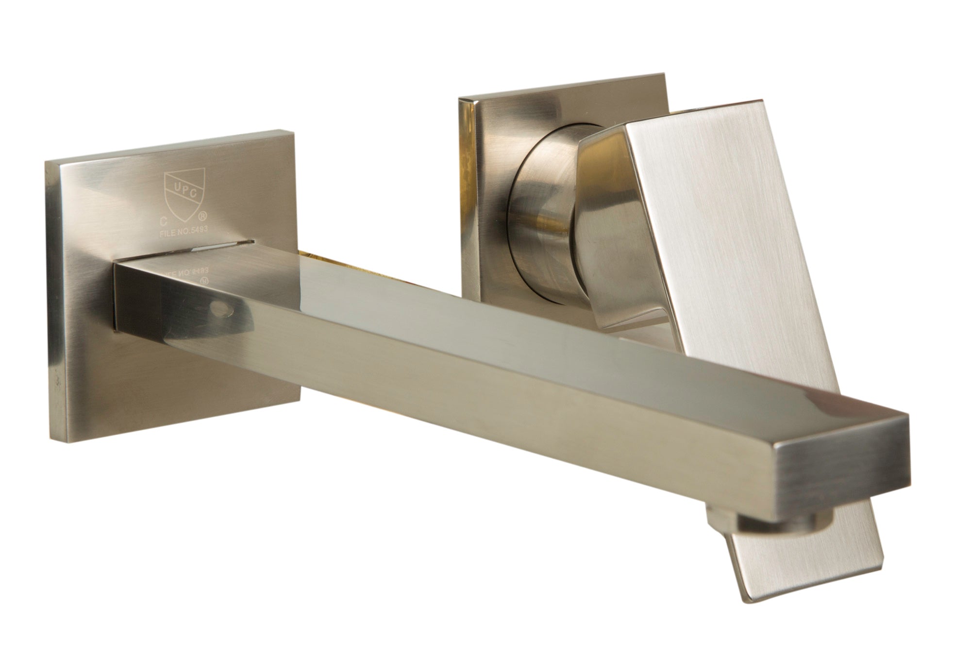 ALFI AB1468-BN Brushed Nickel Single Lever Wallmount Bathroom Faucet