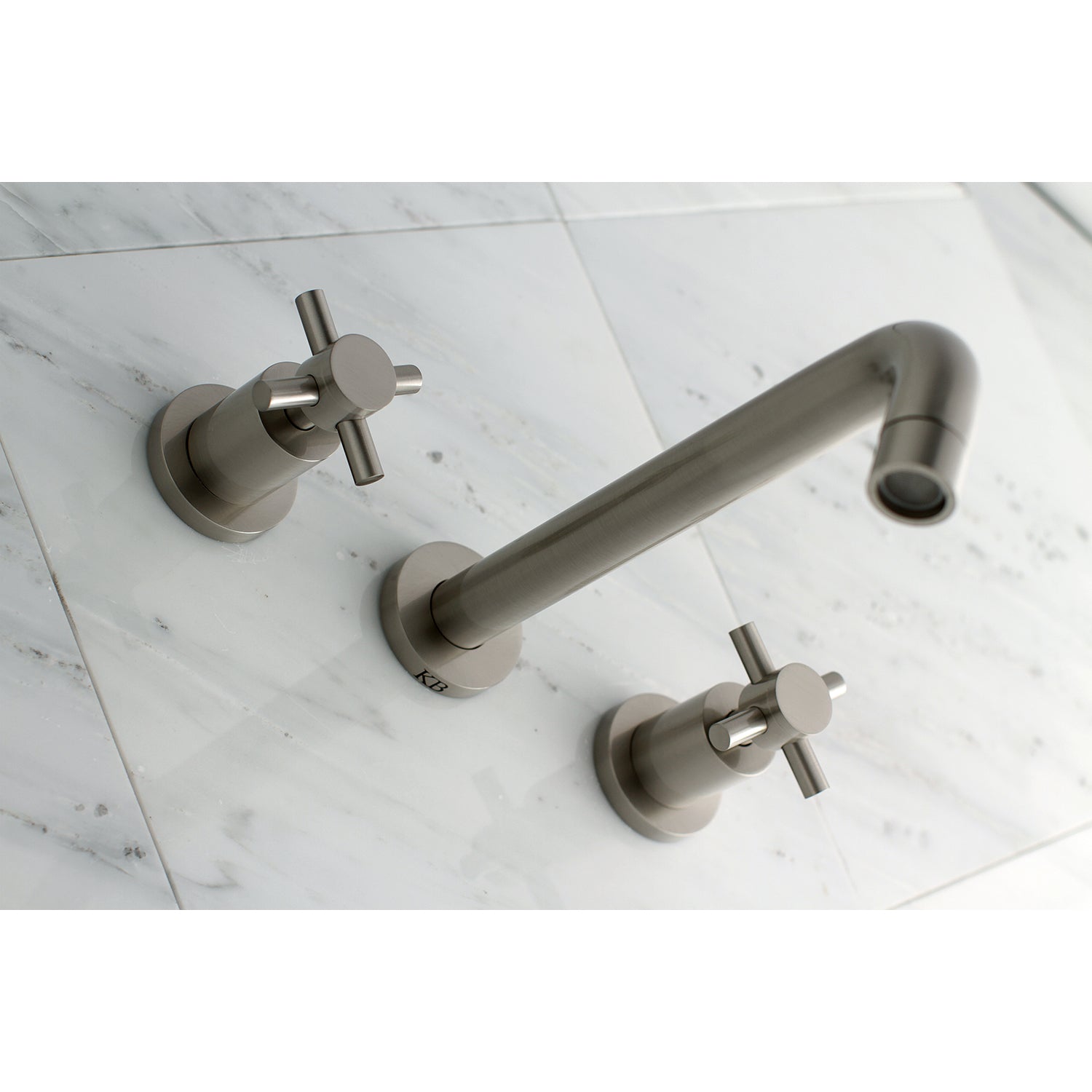 Kingston Brass KS8028DX Concord Two-Handle Wall Mount Roman Tub Faucet, Brushed Nickel