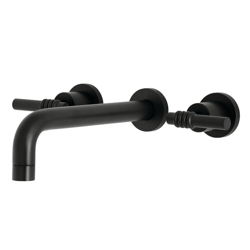 Kingston Brass KS8020ML Milano Two-Handle Wall Mount Roman Tub Faucet, Matte Black