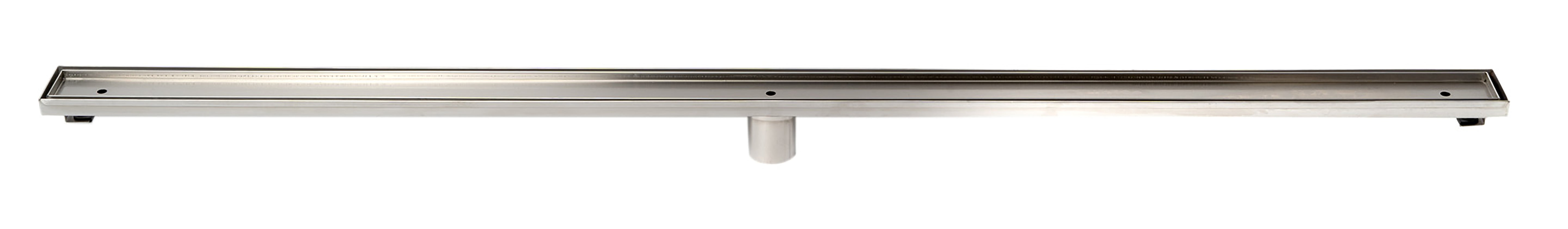 ALFI ABLD59A 59" Stainless Steel Linear Shower Drain with No Cover