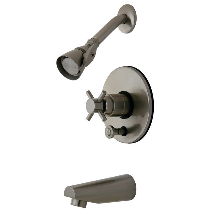 Kingston Brass KB86980DX Concord Single-Handle Pressure Balanced Tub and Shower Faucet, Brushed Nickel