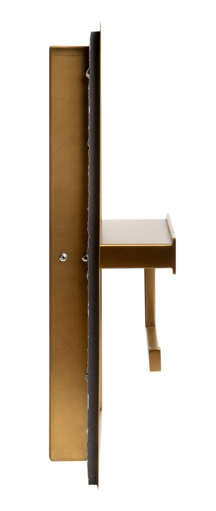 ALFI ABTPNP88-BG Brushed Gold PVD Stainless Steel Recessed Toilet Paper Holder Niche
