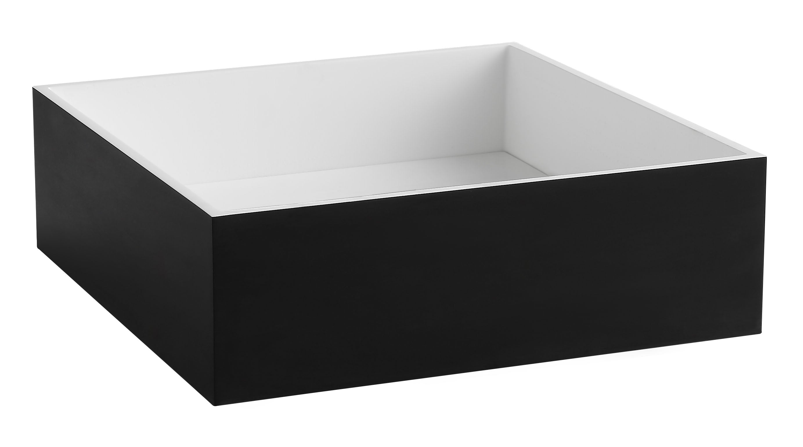 ALFI ABRS14SBM Black Matte 14" Square Solid Surface Resin Sink