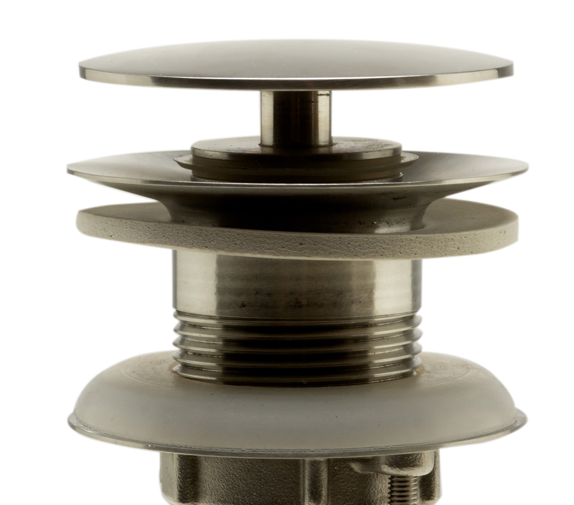 ALFI AB5009-BSS Brushed Stainless Steel Pop Up Drain for Sink w/o Overflow