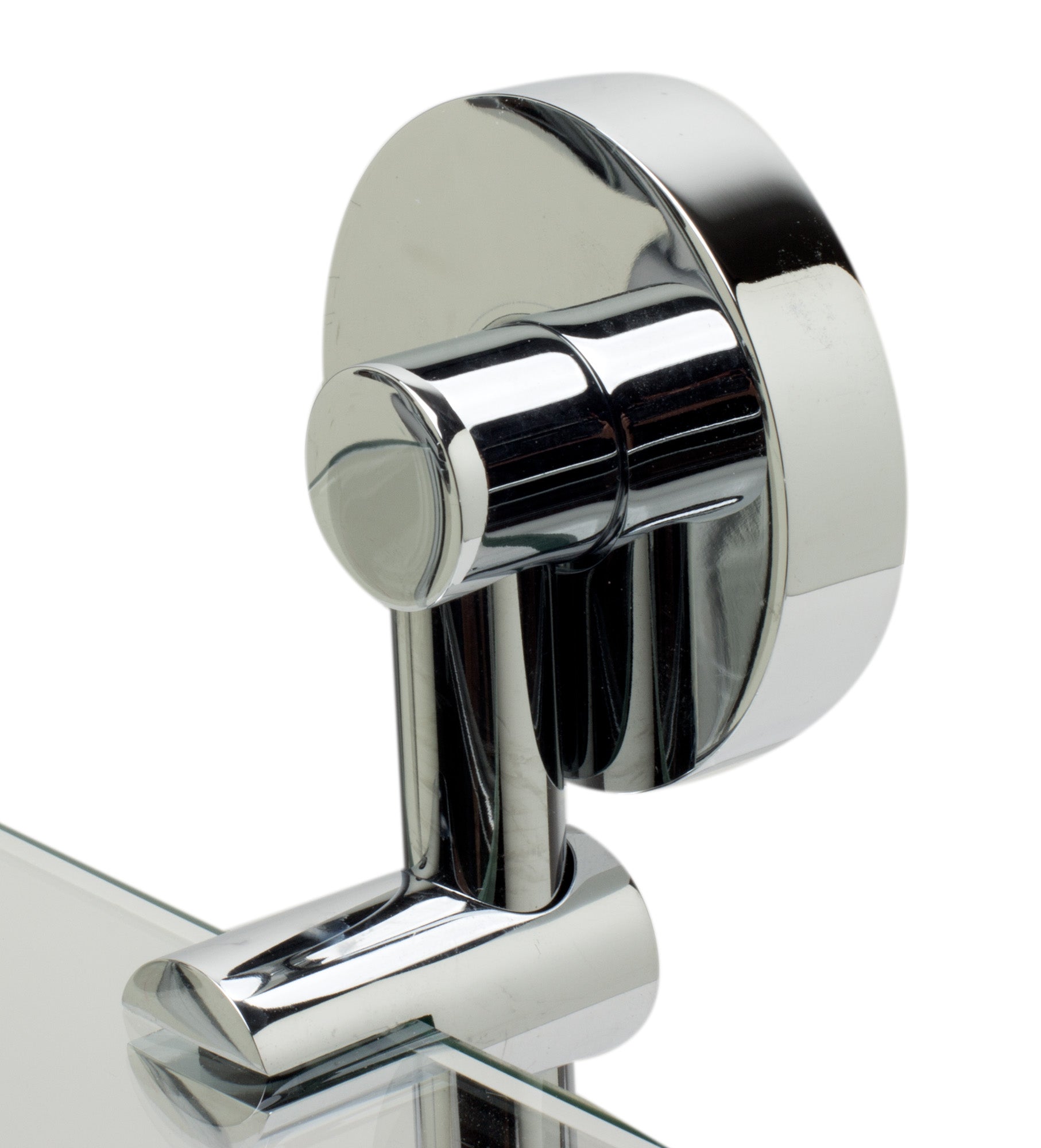 ALFI AB9548 Polished Chrome Corner Mounted Double Glass Shower Shelf Bathroom Accessory