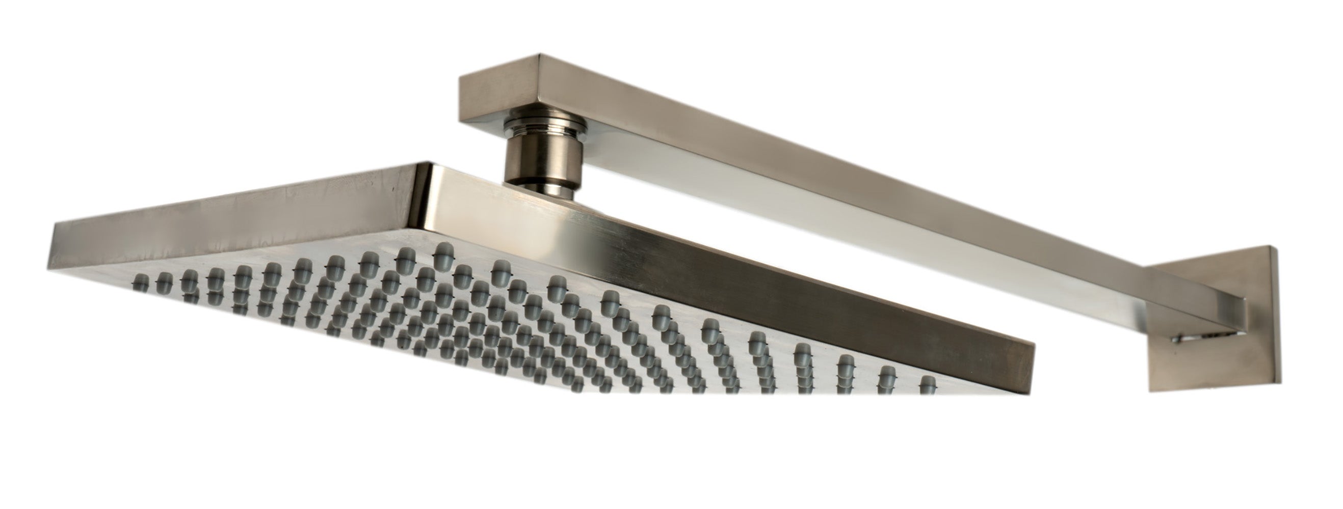 ALFI AB2830-BN Brushed Nickel 2 Way Thermostatic Square Shower Set