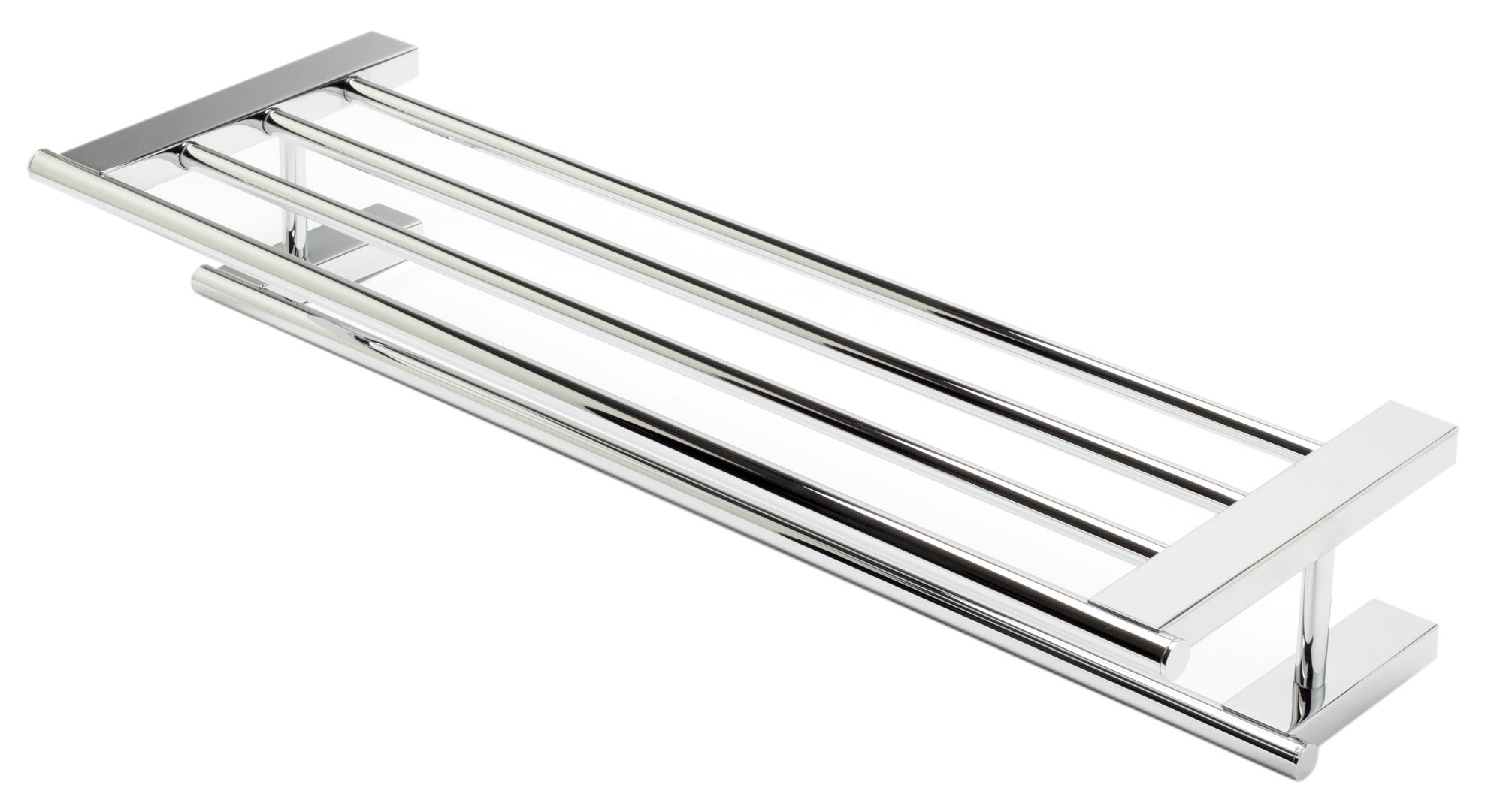 ALFI AB9564-PC Polished Chrome 26 inch Towel Bar & Shelf Bathroom Accessory