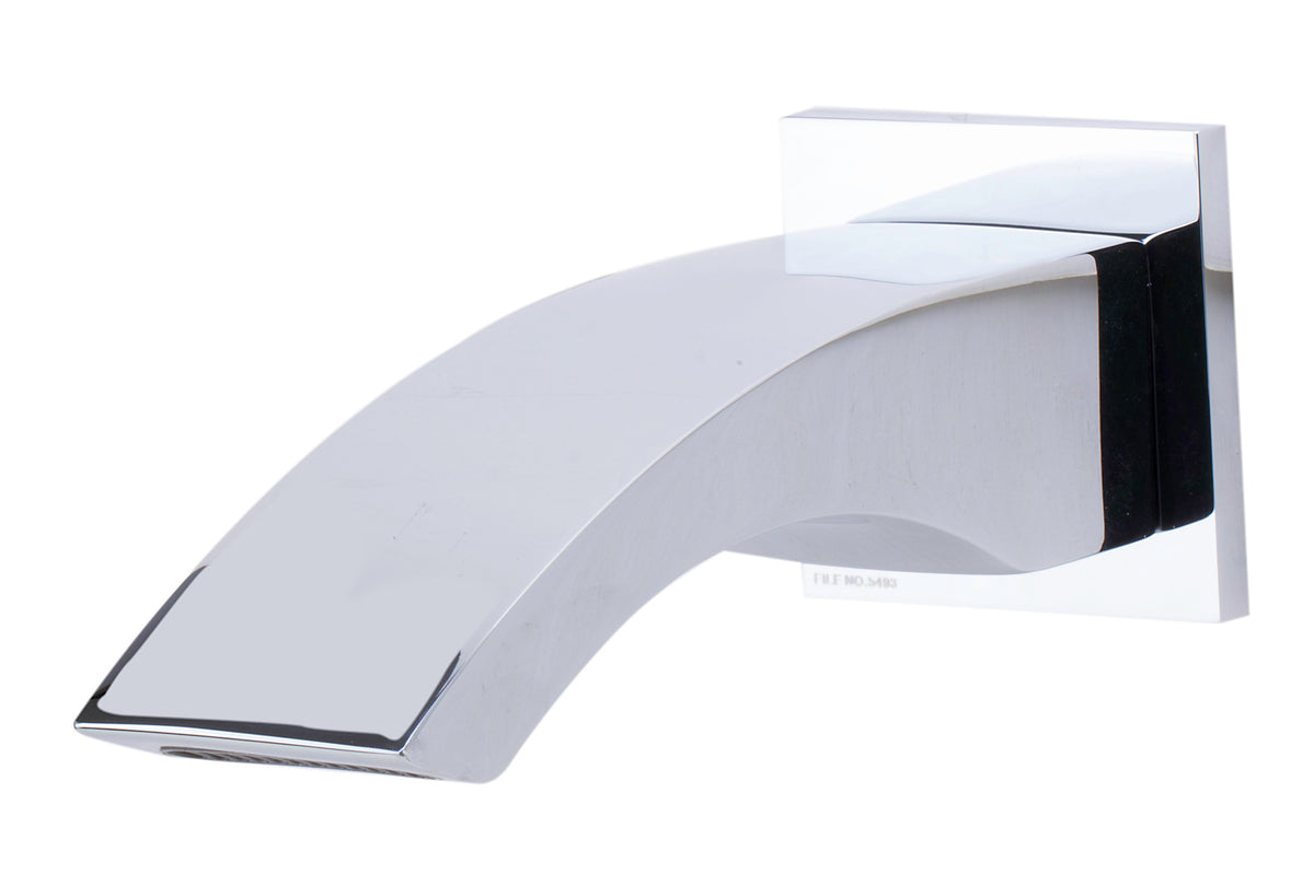 ALFI AB3301-PC Polished Chrome Curved Wallmounted Tub Filler Bathroom Spout