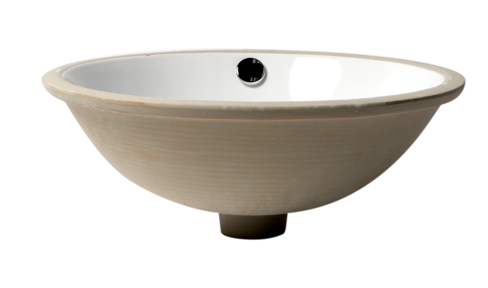 ALFI ABC601 White 17" Round Undermount Ceramic Sink