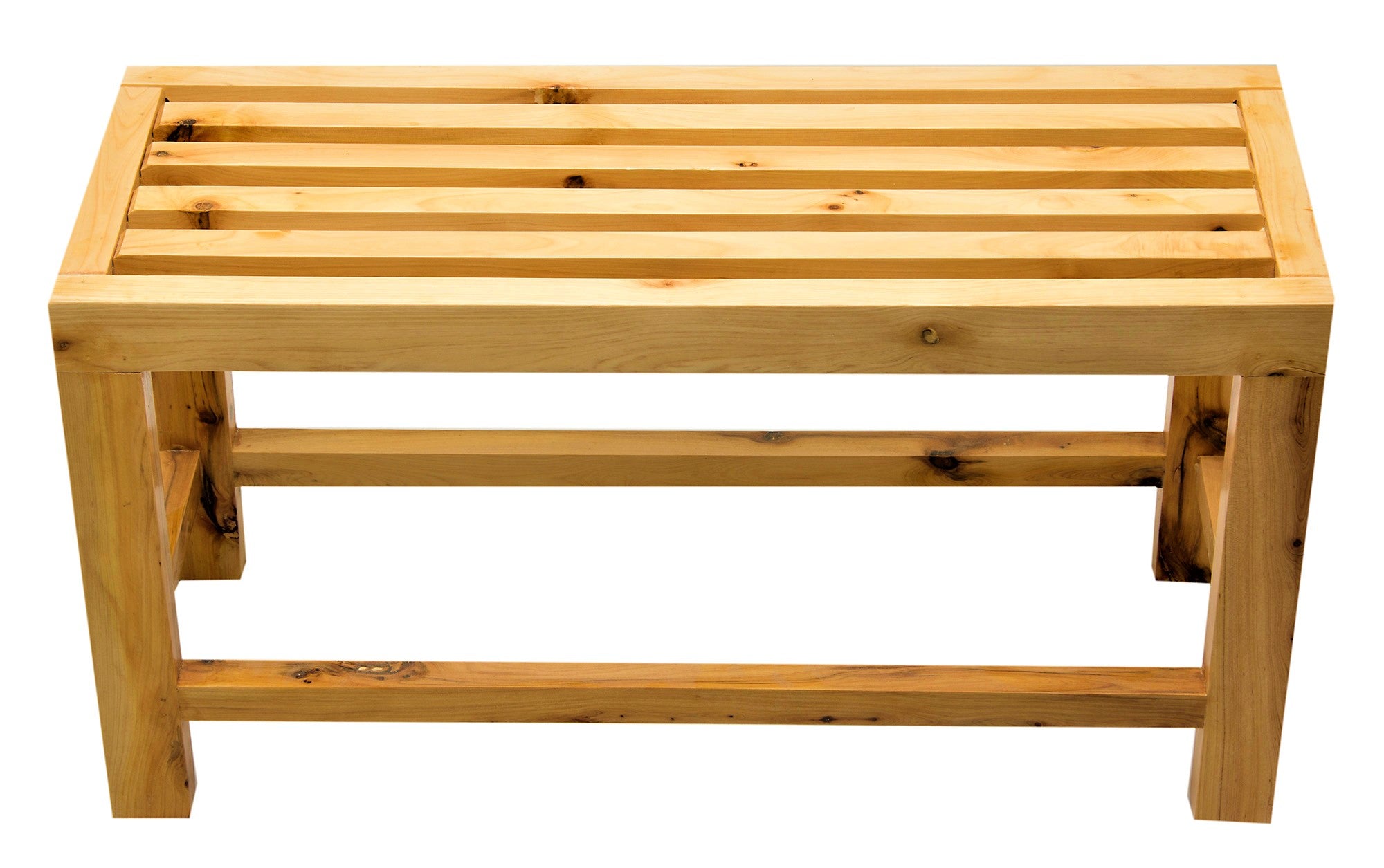 ALFI AB4401 26" Solid Wooden Slated Single Person Sitting Bench