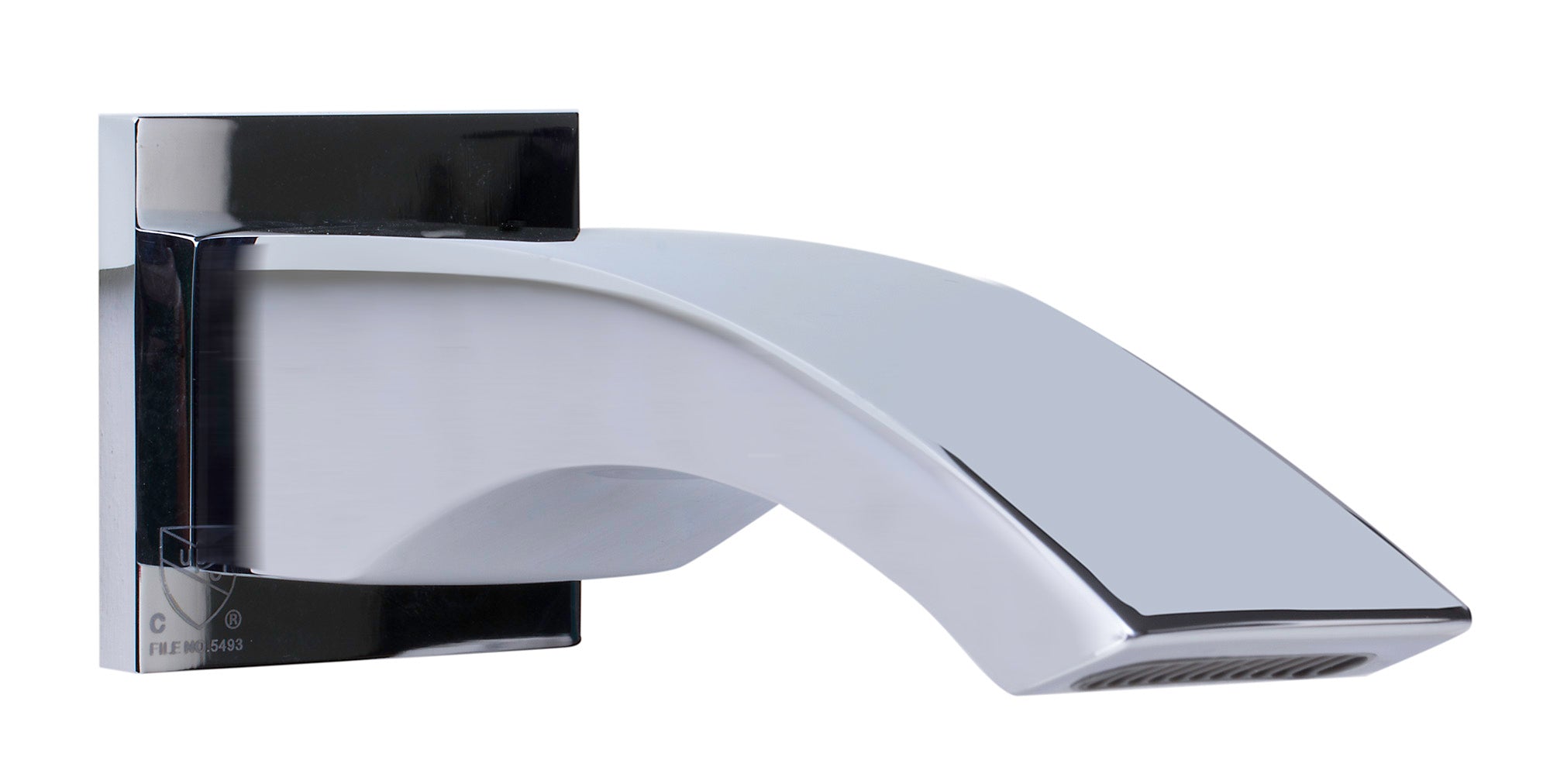 ALFI AB3301-PC Polished Chrome Curved Wallmounted Tub Filler Bathroom Spout