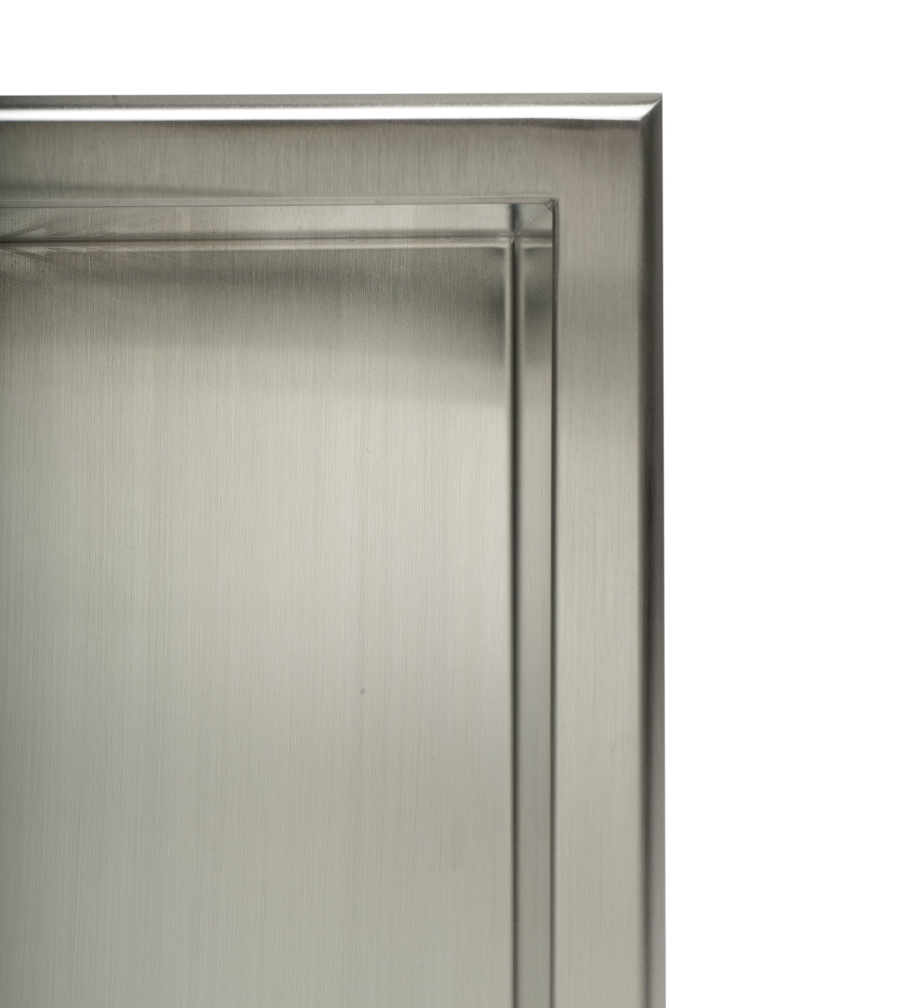 ALFI ABN1616-BSS 16 x 16 Brushed Stainless Steel Square Single Shelf Bath Shower Niche