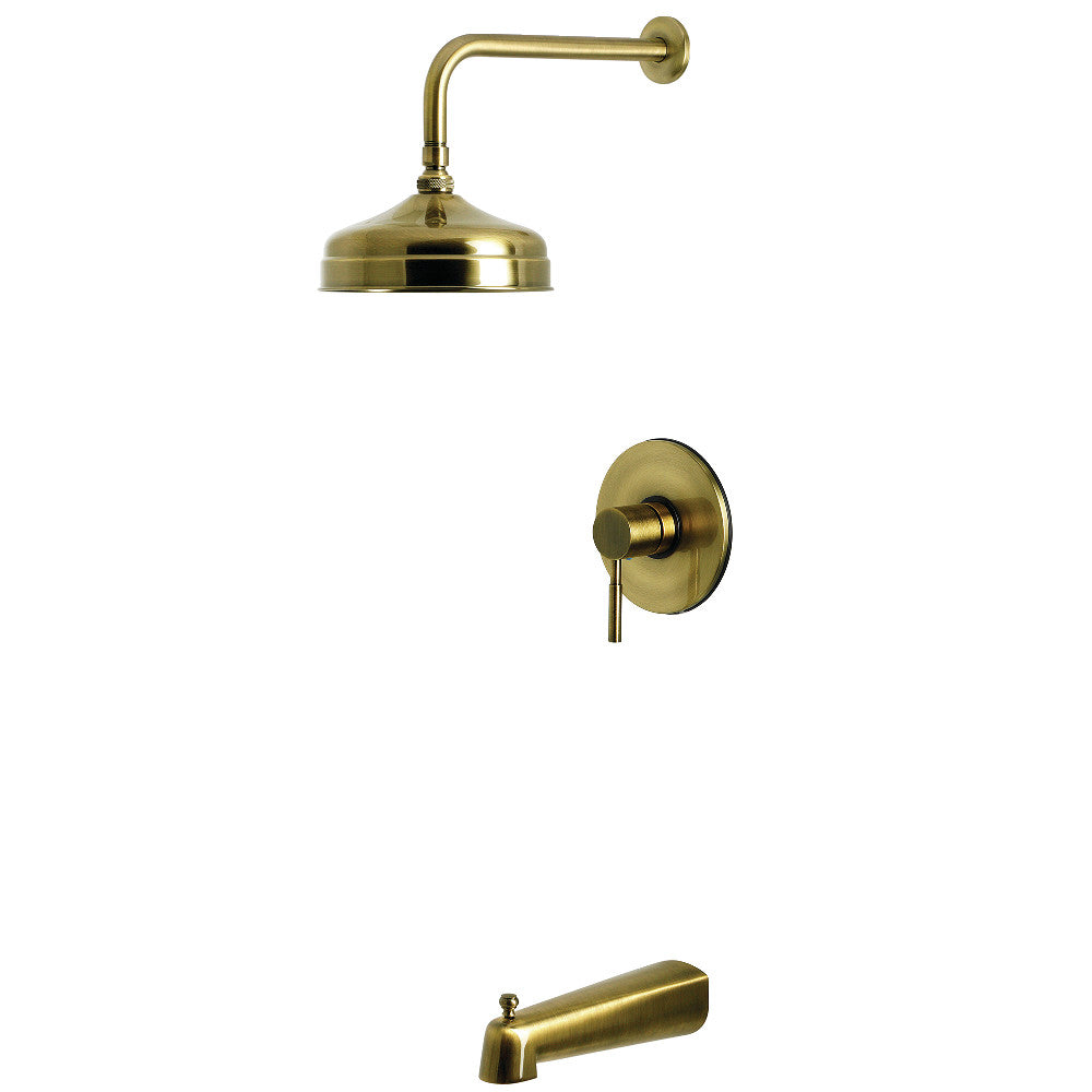 Kingston Brass KB6333DL Concord Single-Handle Pressure Balanced Tub and Shower Faucet, Antique Brass