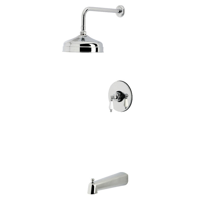 Kingston Brass KB6331PL Demure Single-Handle Pressure Balanced Tub and Shower Faucet, Polished Chrome