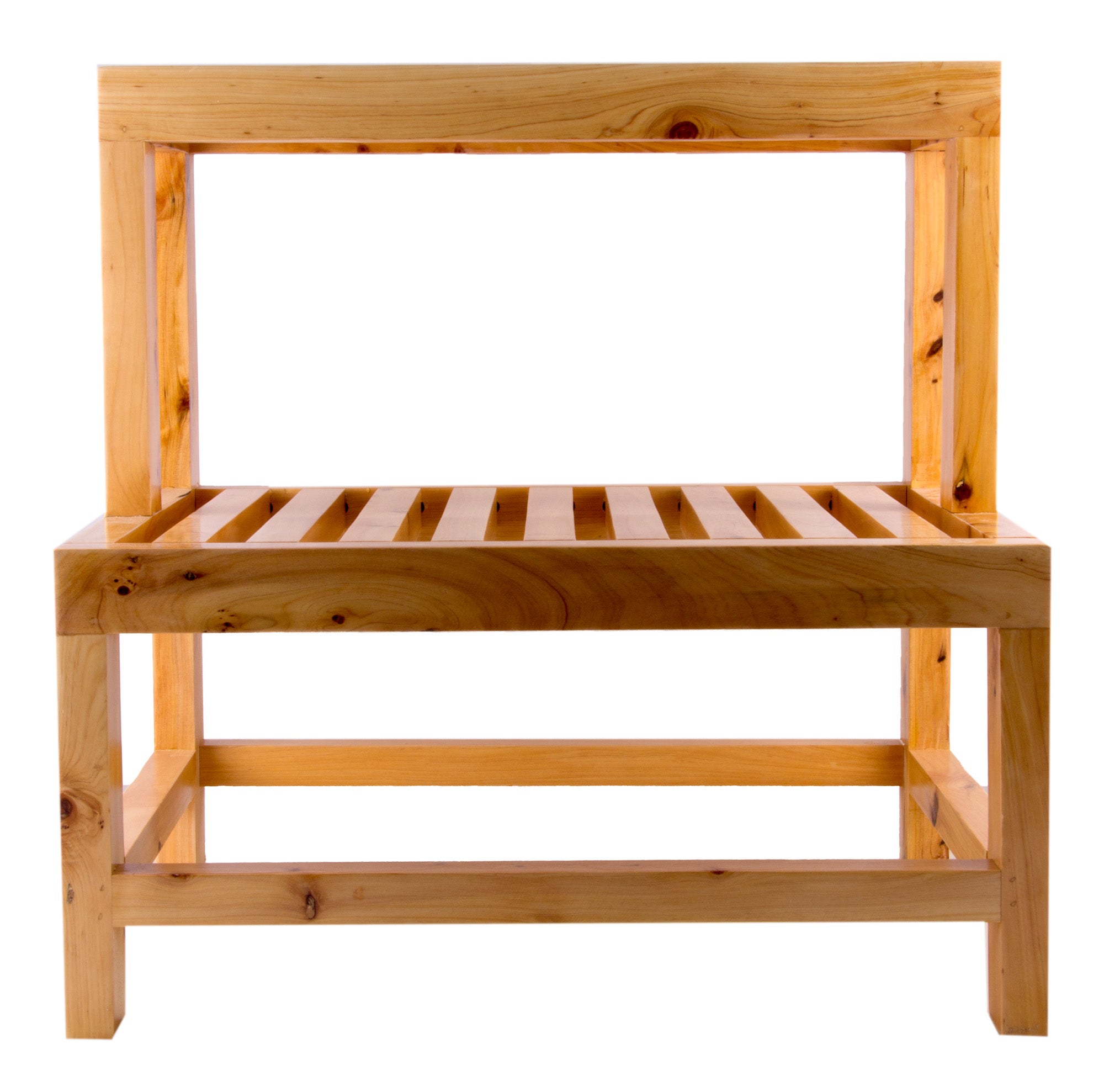 ALFI AB4402 20" Double Wooden Stepping Stool Multi-Purpose Accessory