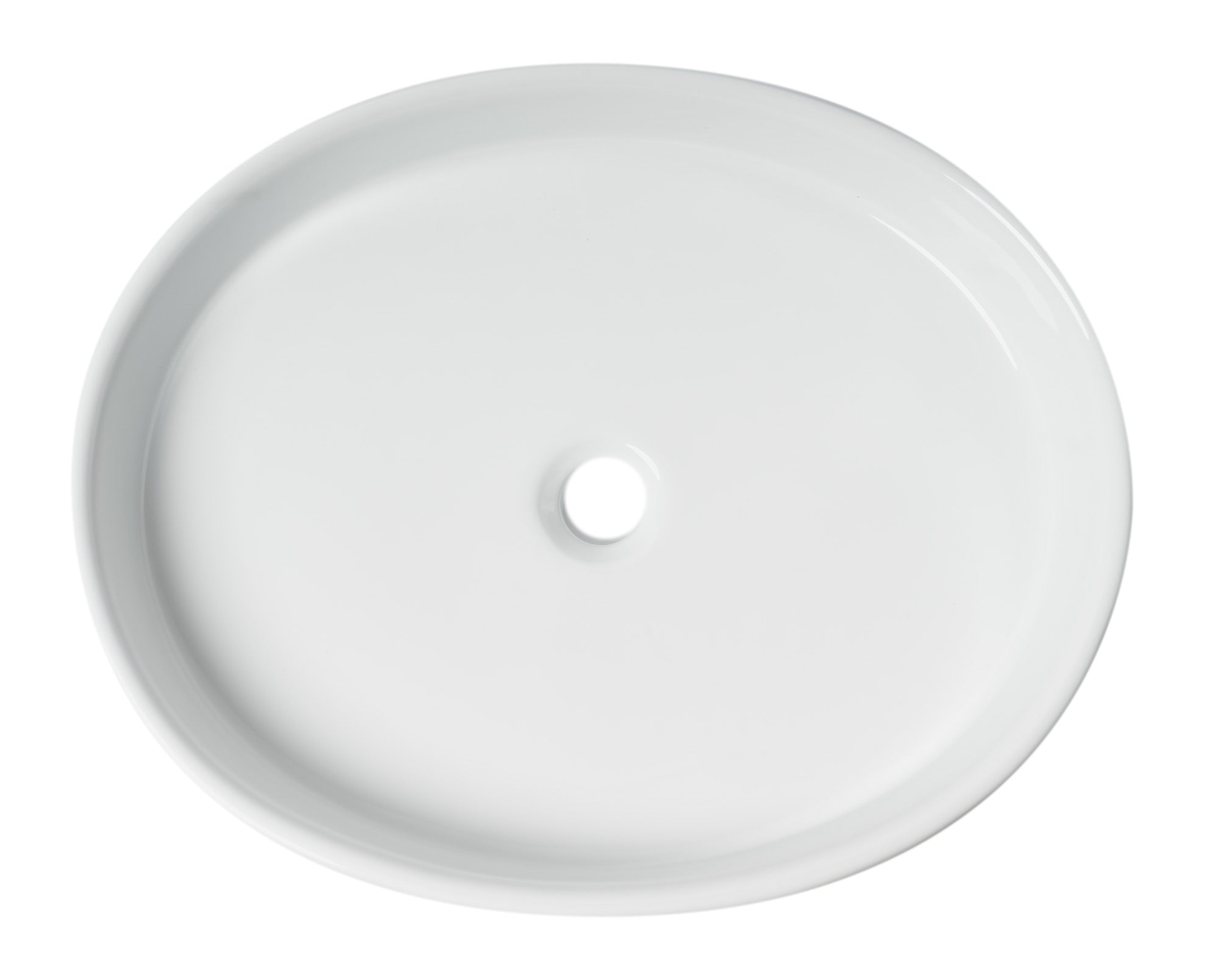ALFI ABC911 White 22" Oval Above Mount Ceramic Sink