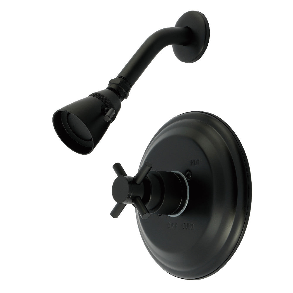 Kingston Brass KB2630DXSO Concord Single-Handle Pressure Balanced Shower Faucet, Matte Black