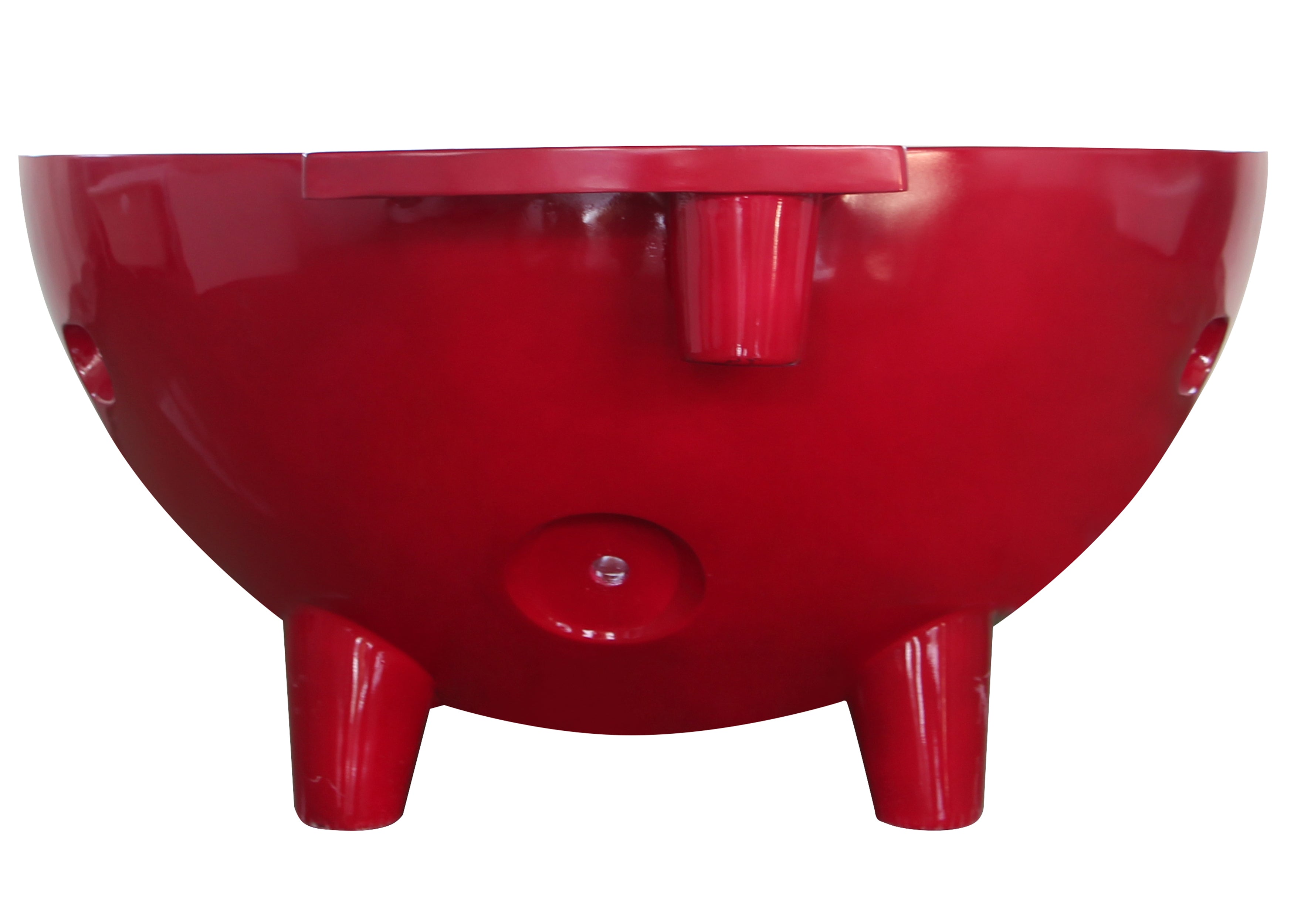 ALFI Red Wine FireHotTub The Round Fire Burning Portable Outdoor Hot Bath Tub