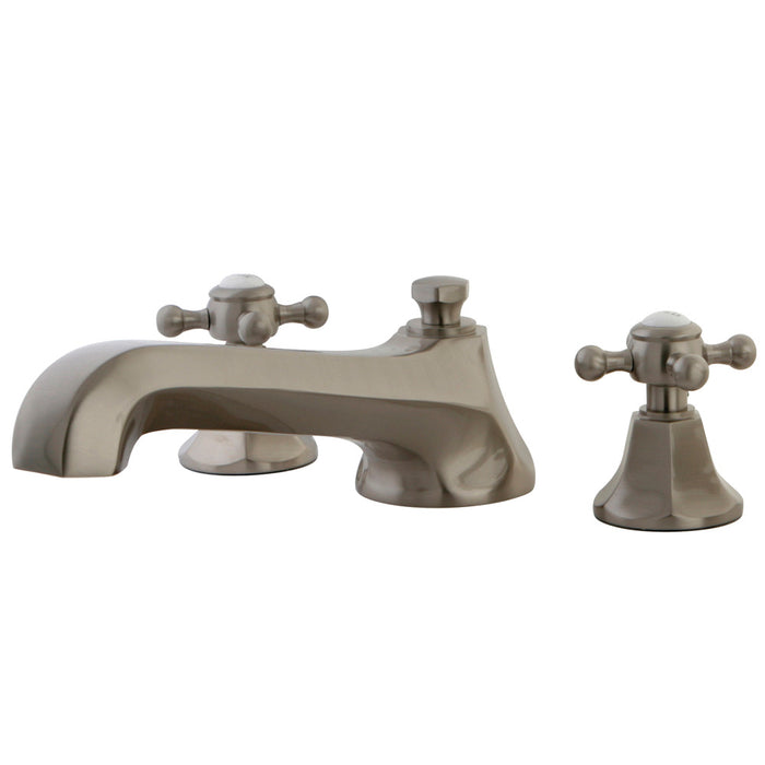 Kingston Brass KS4308BX Metropolitan Two-Handle Deck Mount Roman Tub Faucet, Brushed Nickel