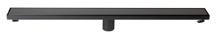 ALFI ABLD32B-BM 32" Black Matte Stainless Steel Linear Shower Drain with Solid Cover