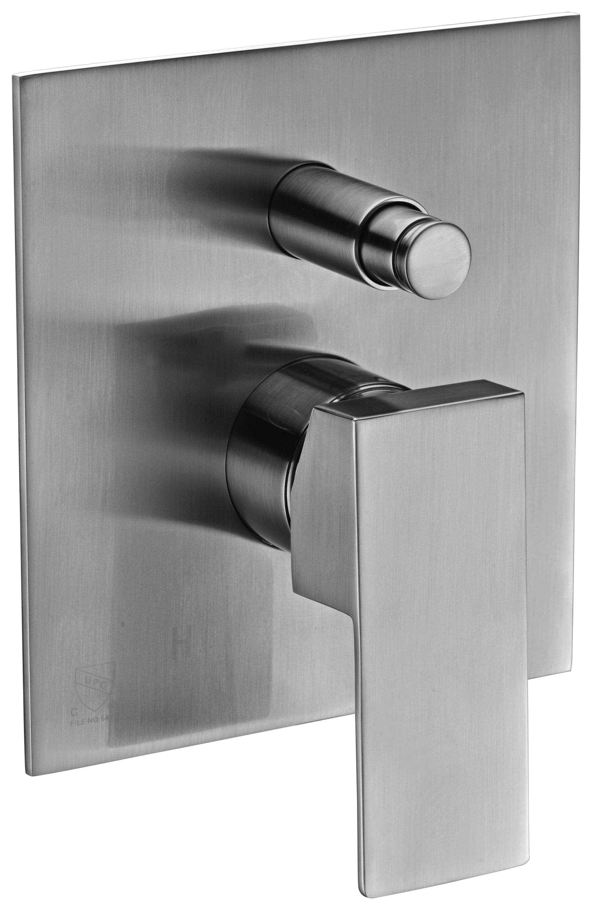 ALFI AB5601-BN Brushed Nickel Shower Valve Mixer with Square Lever Handle and Diverter