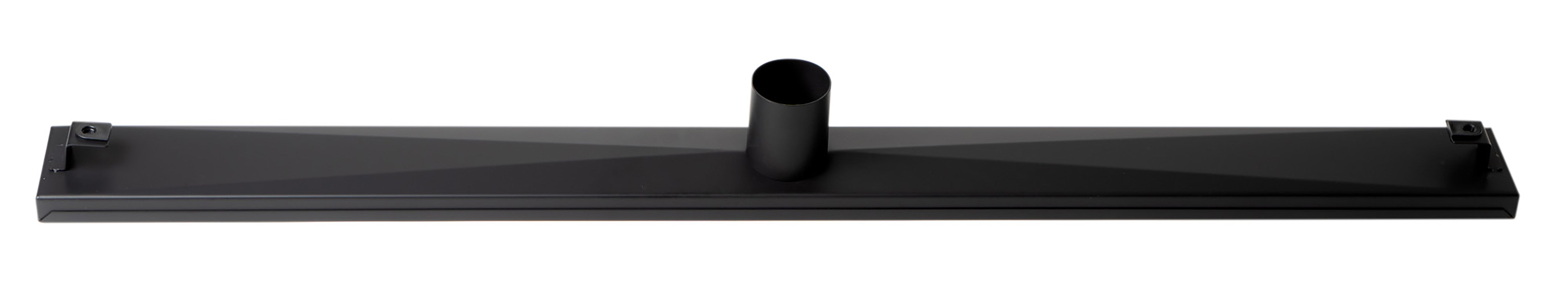 ALFI ABLD36C-BM 36" Black Matte Stainless Steel Linear Shower Drain with Groove Holes