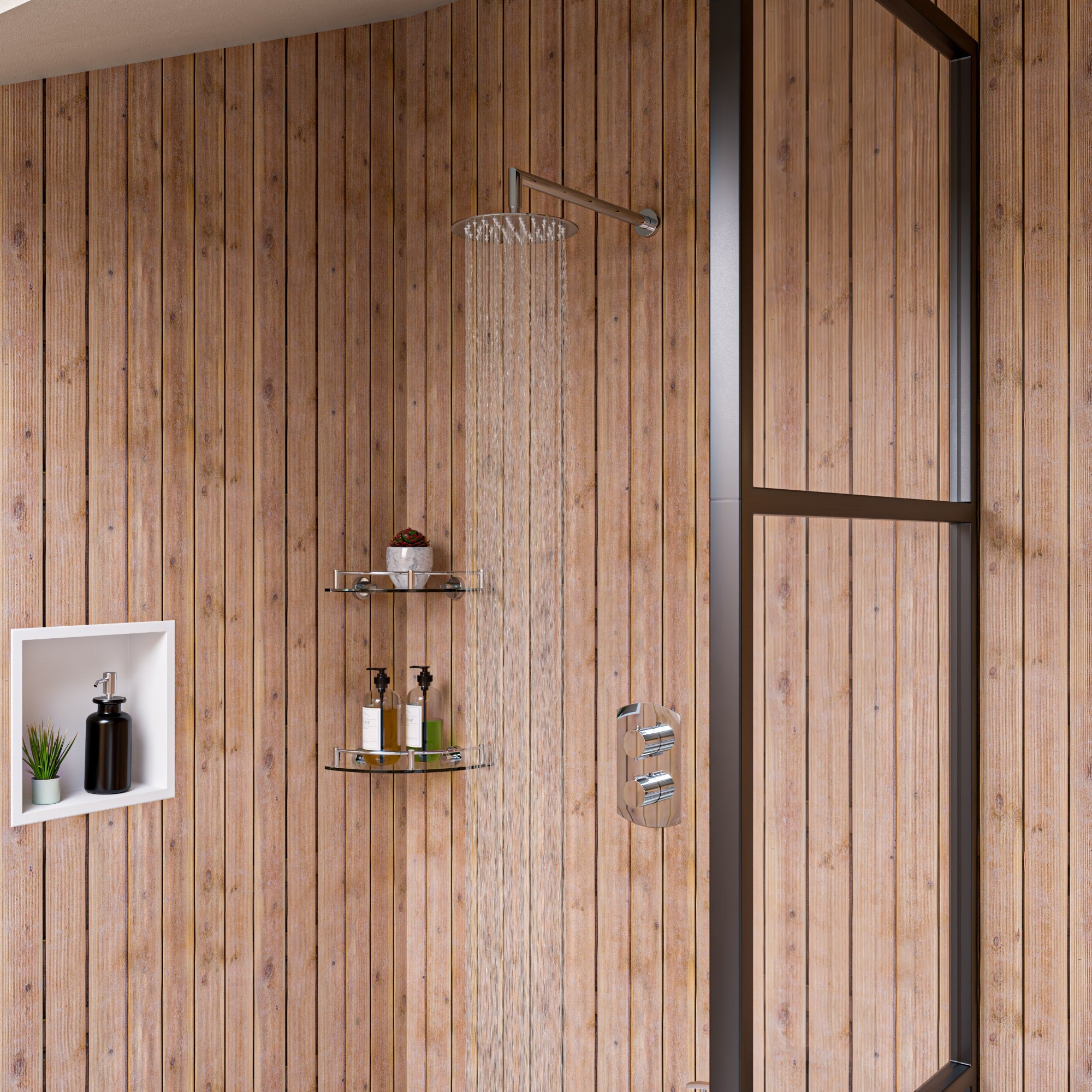 ALFI ABSA16R-PC Polished Chrome 16" Round Shower Arm